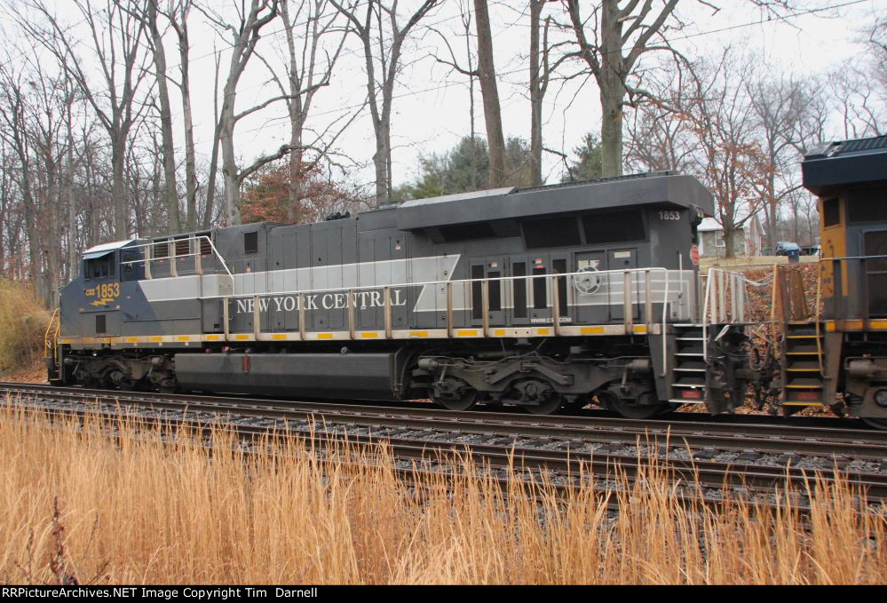 CSX 1853 wide rear view